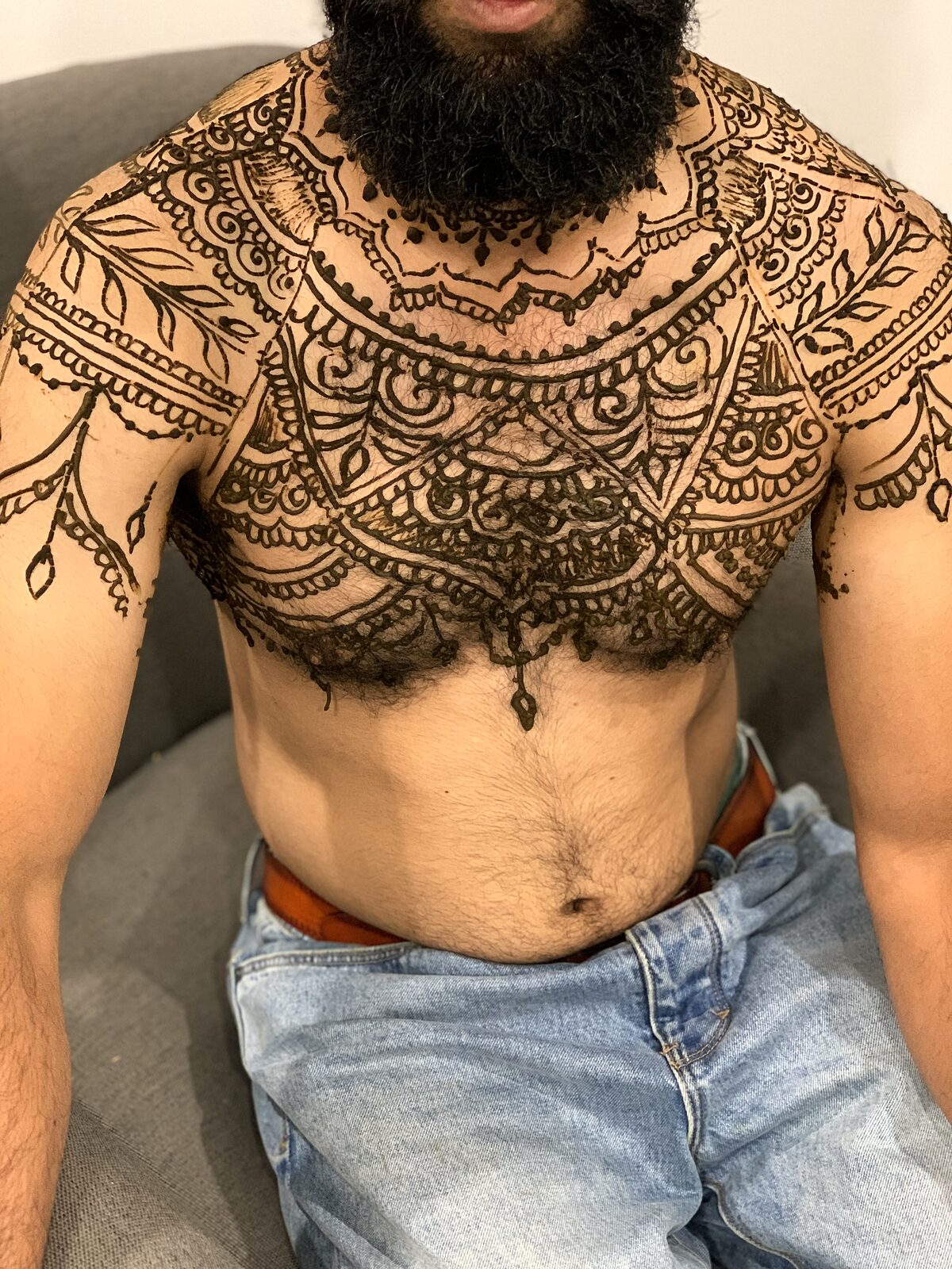 Chest piece, detail