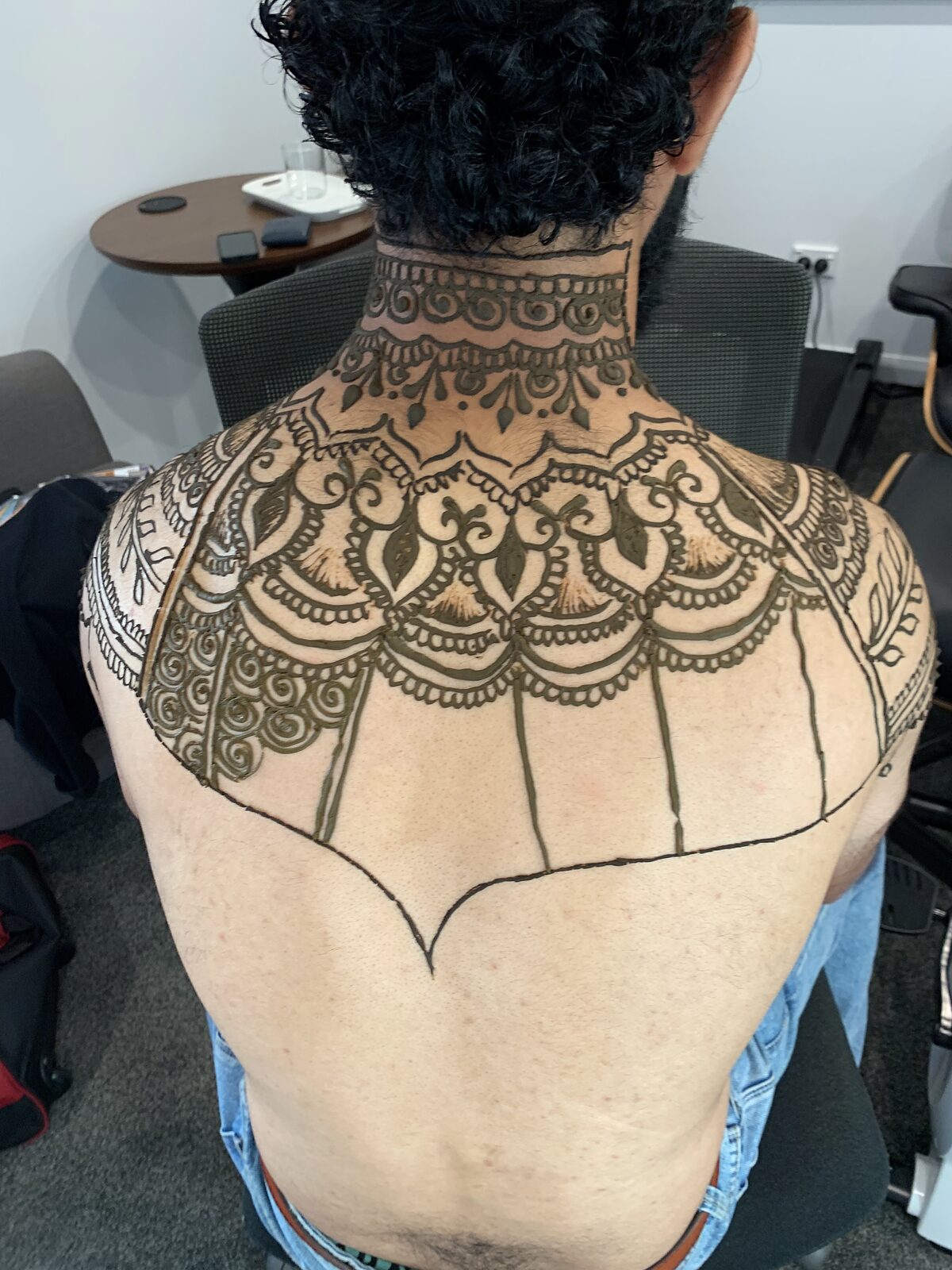 Back and neck piece