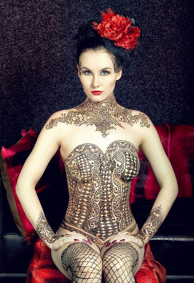 Body art, photoshoot